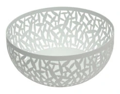 Alessi Cactus! Fruitschaal Rond ø 21 Cm Staal Wit