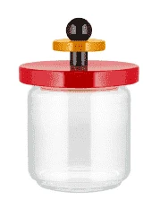 Alessi Twergi ES16/75 Voorraadpot 750 Ml Glas Hout Rood