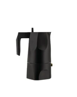 Alessi Ossidiana Mokapot 3-kops Aluminium Zwart