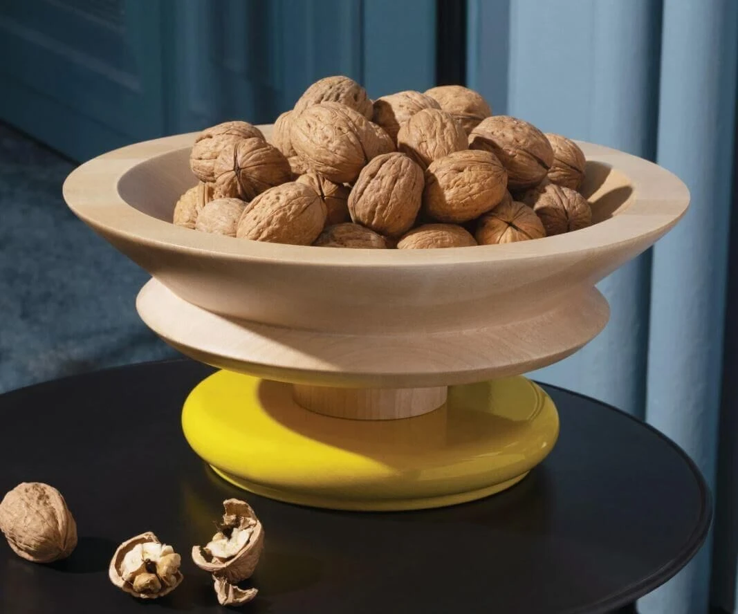 Alessi Twergi ES15 centre-piece geel Alessi Twergi ES15 Centre-piece Geel -Goedkope Alessi winkel alessi geel 1