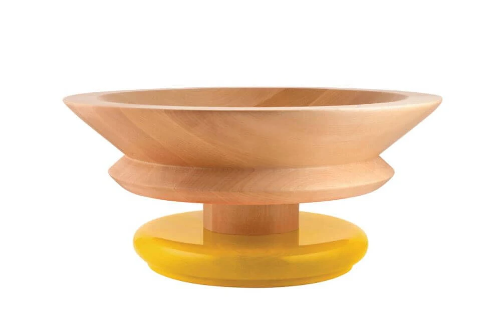 Alessi Twergi ES15 centre-piece geel Alessi Twergi ES15 Centre-piece Geel -Goedkope Alessi winkel alessi geel schaal