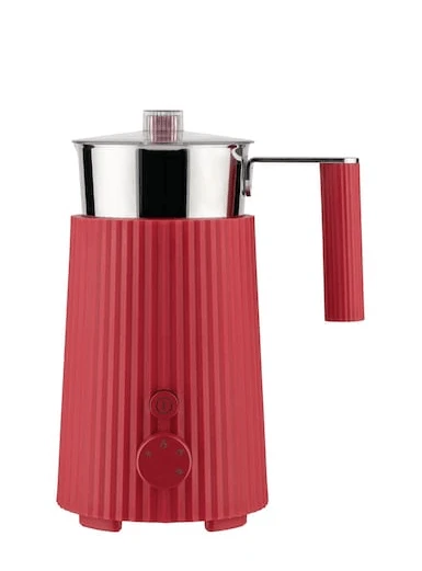 Alessi Plissé elektrische melkopschuimer 350 ml rvs rood Alessi Plissé Elektrische Melkopschuimer 350 Ml Rvs Rood -Goedkope Alessi winkel alessirood 1