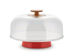 Alessi BG06 R Mattina Taartplateau ø 31,6 Cm Porselein Rood