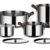 Alessi Edo Pannenset Rvs 7-delig 2 Alessi Edo Pannenset Rvs 7-delig -Goedkope Alessi winkel edo pannenset