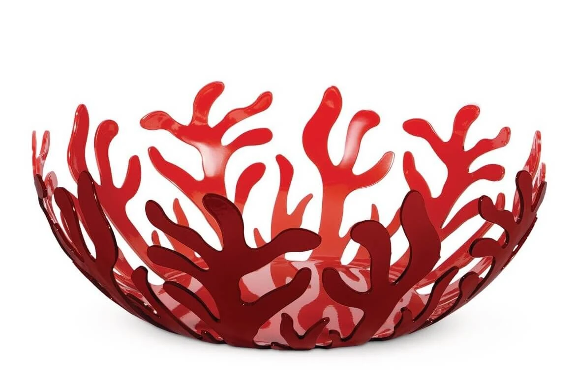 Alessi Mediterraneo fruitschaal ø 29 cm rvs rood Alessi Mediterraneo Fruitschaal ø 29 Cm Rvs Rood -Goedkope Alessi winkel esi01 29 r 01