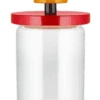 Alessi Twergi ES16/100 Voorraadpot 1 Liter Glas Hout Rood -Goedkope Alessi winkel literrood
