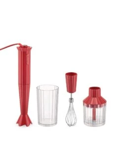 Alessi Plissé Staafmixer Kunststof Rood 4-delig