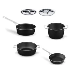 Alessi Pots & Pans Pannenset Gerecycled Aluminium 6-delig