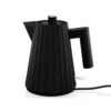 Alessi Plissé Waterkoker 1 Liter Kunststof Zwart -Goedkope Alessi winkel zwart 3